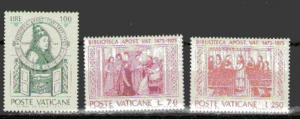 Vatican City 582-584 MNH