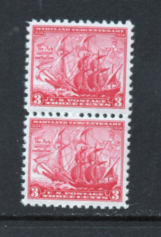 Scott#  736  unused hinged  OG  pair