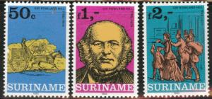 Suriname Scott 549-551 mnh** 1980 Rowland Hill set