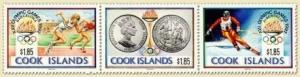Cook Islands - Olympic Games - 3 Stamp Strip  - 1039