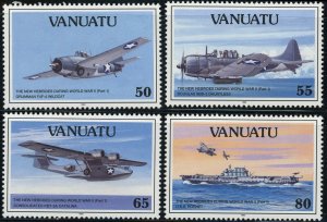 Vanuatu #560-563 New Hebrides Planes WWII Postage Stamps 1992 Mint LH