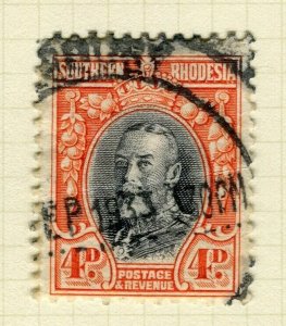 SOUTHERN RHODESIA; 1931 early GV issue fine used 4d. value