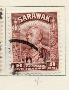 Sarawak 1934 Early Issue Fine Used 8c. NW-111356