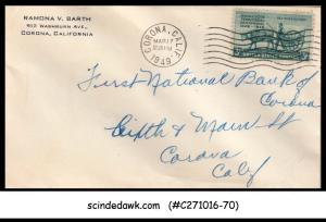 UNITED STATES USA - 1949 ENVELOPE TO CALIFORNIA WITH STAMP