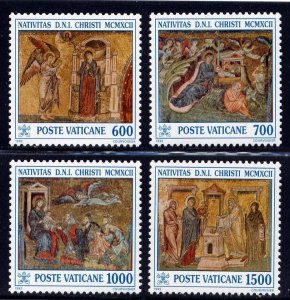 VATICAN Sc#912-5 1992 Christmas MNH
