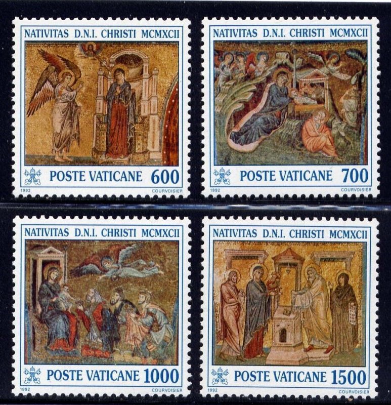 VATICAN Sc#912-5 1992 Christmas MNH