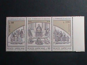 VATICAN-1974-SC#557a  ST. THOMAS AQUINAS -SCHOLASTIC PHILOSOPHER  -MNH SET