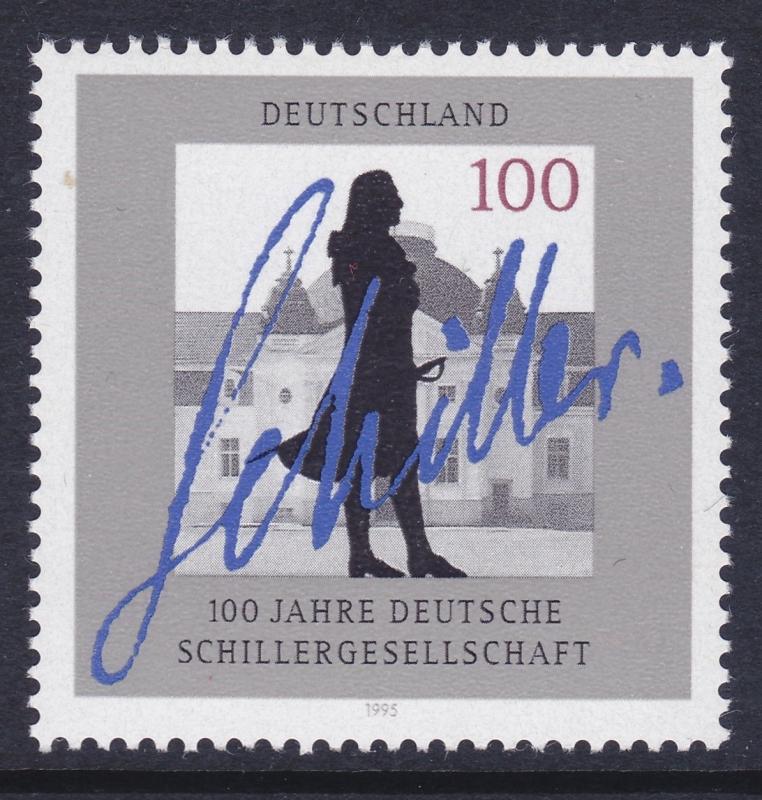 Germany 1893 MNH 1995 Schiller Society Centenary Issue