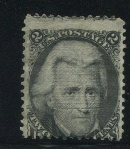 1868 US Stamp #85B 2c Mint No Gum Z. Grill Catalogue Value $6750 Certified
