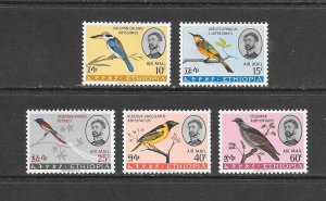 BIRDS - ETHIOPIA #C97-101  MNH