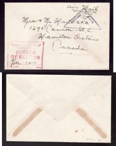 Newfoundland cover #14141 - Postage Paid cancel - PP8b - Postage Paid/GPO