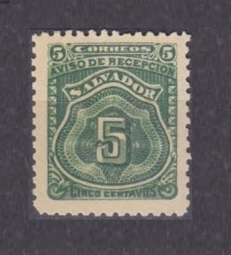 1897 El Salvador 167 Aviso de Recepcion