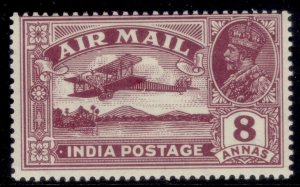 INDIA GV SG224, 8a purple, M MINT. Cat £13.