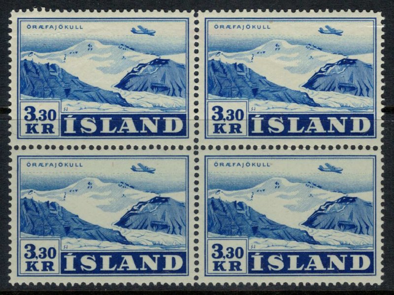 Iceland #C29* Block of 4  CV  $34.00