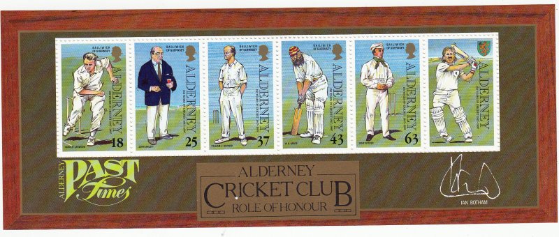 Alderney -  1997 Cricket Miniature Sheet superb Unmounted mint NHM