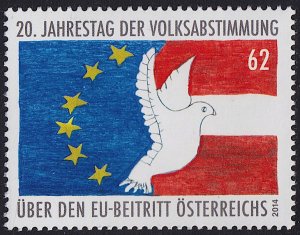 Austria - 2014 - Scott #2508 - MNH - European Union Referendum