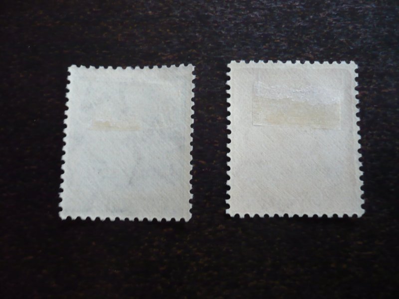 Stamps - India Chamba - Scott# 61,64 - Mint Hinged & Used Part Set of 2 Stamps