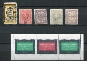 Suriname1873-2 stamps and Mini Souvenir Sheet Used/Unused 6385