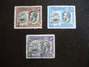 Stamps - Grenada - Scott# 121-123 - Used Part Set of 3 Stamps