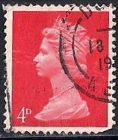 Great Britain #499 4P Queen Elizabeth 2, used VF