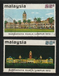 MALAYSIA 1972 City Status for Kuala Lumpur 2V USED SG#98&99