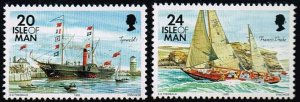 Isle of Man 1996, Sc.#693; 697 MNH  ships: Tynwald I , 1846/Francis Drake