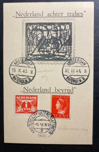 1944 Amsterdam Netherlands Souvenir Card Cover Invasion Day