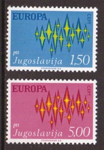 Yugoslavia   #1100-1101  MNH  1972    Europa