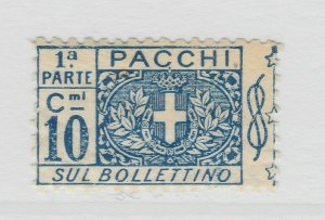 A8P25F66 Italy 1914-22 Parcel Post Stamp 10c mnh**