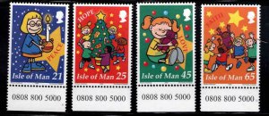 ISLE OF MAN  MNH** Scott 884-887 Christmas set