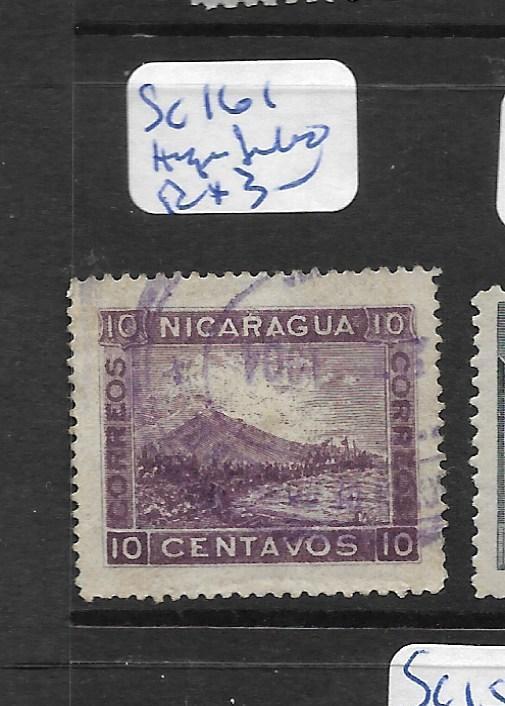 NICARAGUA  (PP3006B)   10C MOUNTAIN SC 161  HUGE JUMBO  VFU