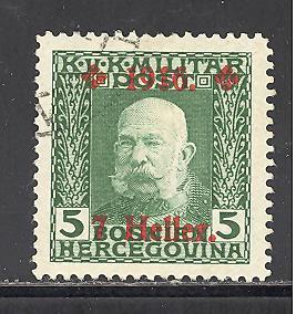 Bosnia & Herzegovina B7 used SCV $ 0.85 (DT)