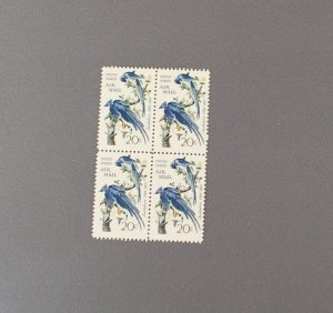 C71, Columbia Jays, Block of 4, Mint OGNH, CV $6.00