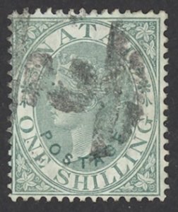 Natal Sc# 43 Used (a) 1870 1sh Queen Victoria