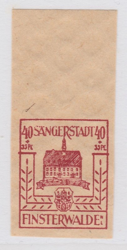 Finsterwalde WWII Germany World War II Local Stamp 1946 40+35pf MNH** A20P4F193