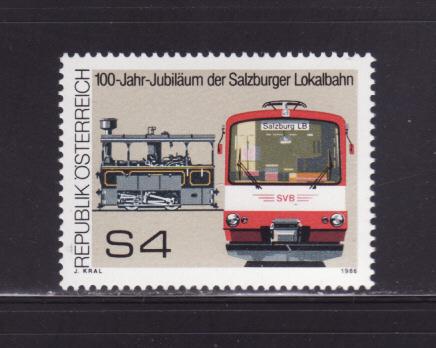 Austria 1356 Set MNH Trains