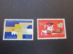 Liechtenstein 1963 Sc 379-80 set MH