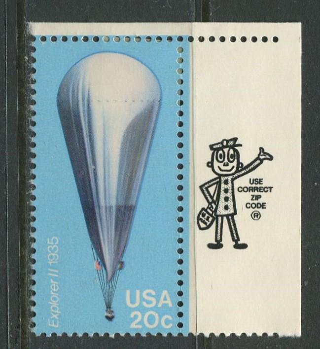 USA - Scott 2035 - Balloons - 1983 - MLH - Single 20c Stamp