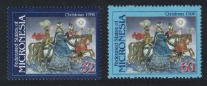 Micronesia Christmas 2v 1996 MNH SG#526-527