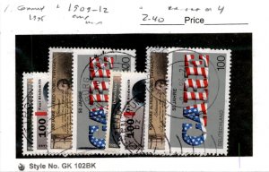 Germany, Postage Stamp, #1909-1912 (2 Ea) Used, 1995 Leopold von Ranke (AH)