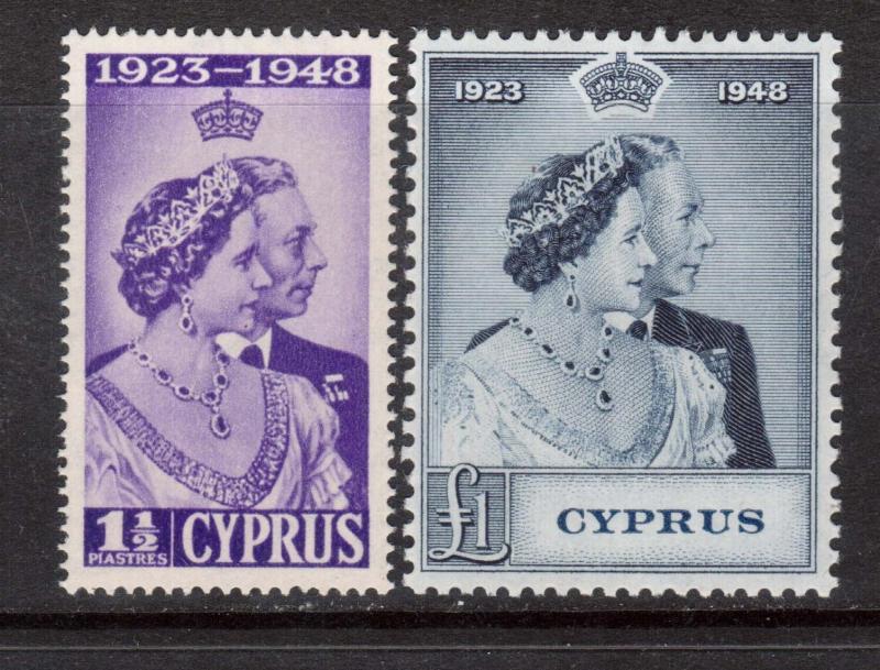 Cyprus #158 - #159 VF/NH Set