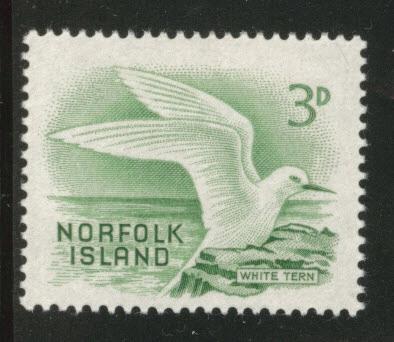 Norfolk Island Scott 31 MH* White Tern Bird 1961 stamp 