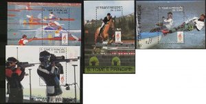 Sao Tome and Principe 1993 MNH Stamps Souvenir Sheet Sc 1160 Sport Olympic Games