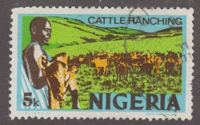 Nigeria 294B Cattle Ranching 1973 - Error