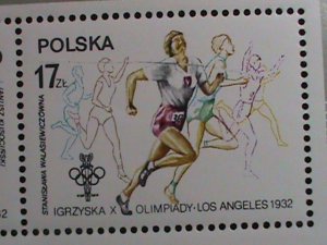 POLAND 1984 23RD OLYMPIC GAMES LOS ANGELES'84 USA MNH S/S SHEET VERY FINE