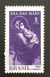 Brazil 1967 #1048, Madonna & Child, MNH.