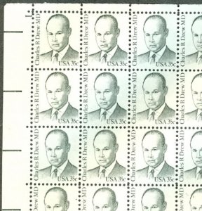 US #1865 35¢ Dr. Charles Drew, Complete sheet of 100