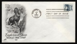 #1949 20c Bighorn Sheep, Art Craft FDC **ANY 5=FREE SHIPPING**