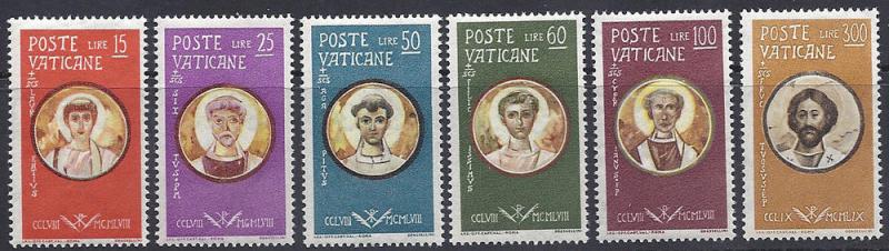 VATICAN MINT NH # 256-261