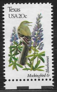 US #1995 20c State Birds and Flowers - Texas